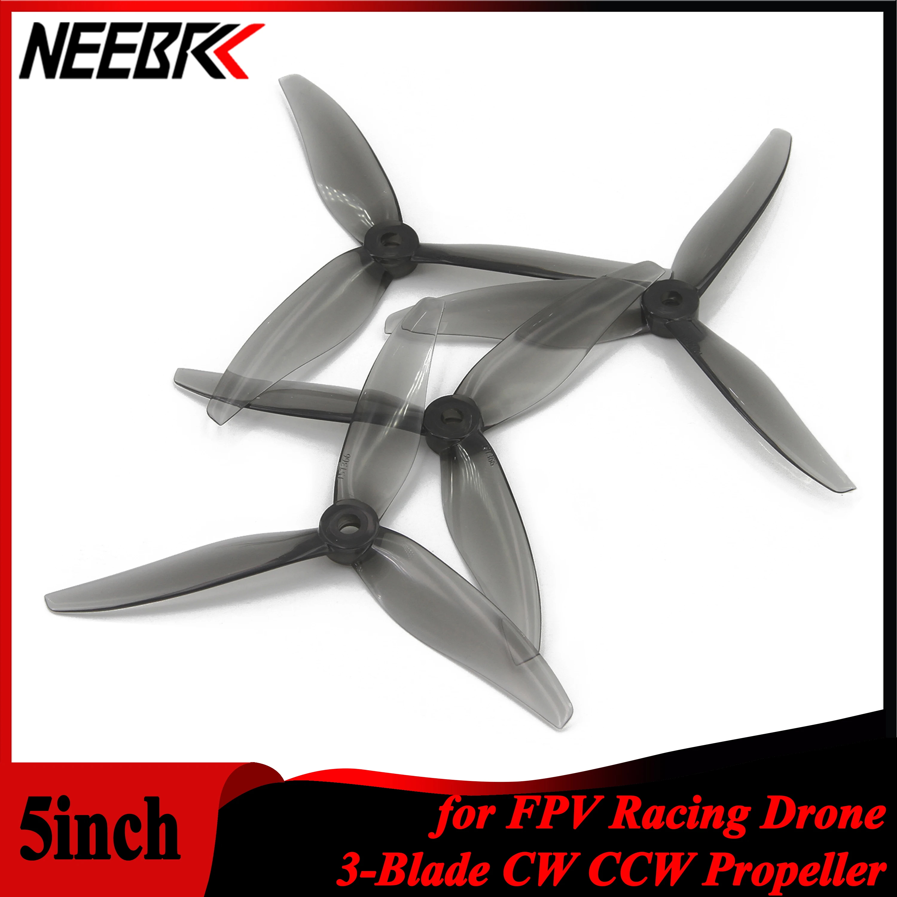 NEEBRC 12 Pairs 5 inch Props 3 - огляд і ціна Drone Racing Motor